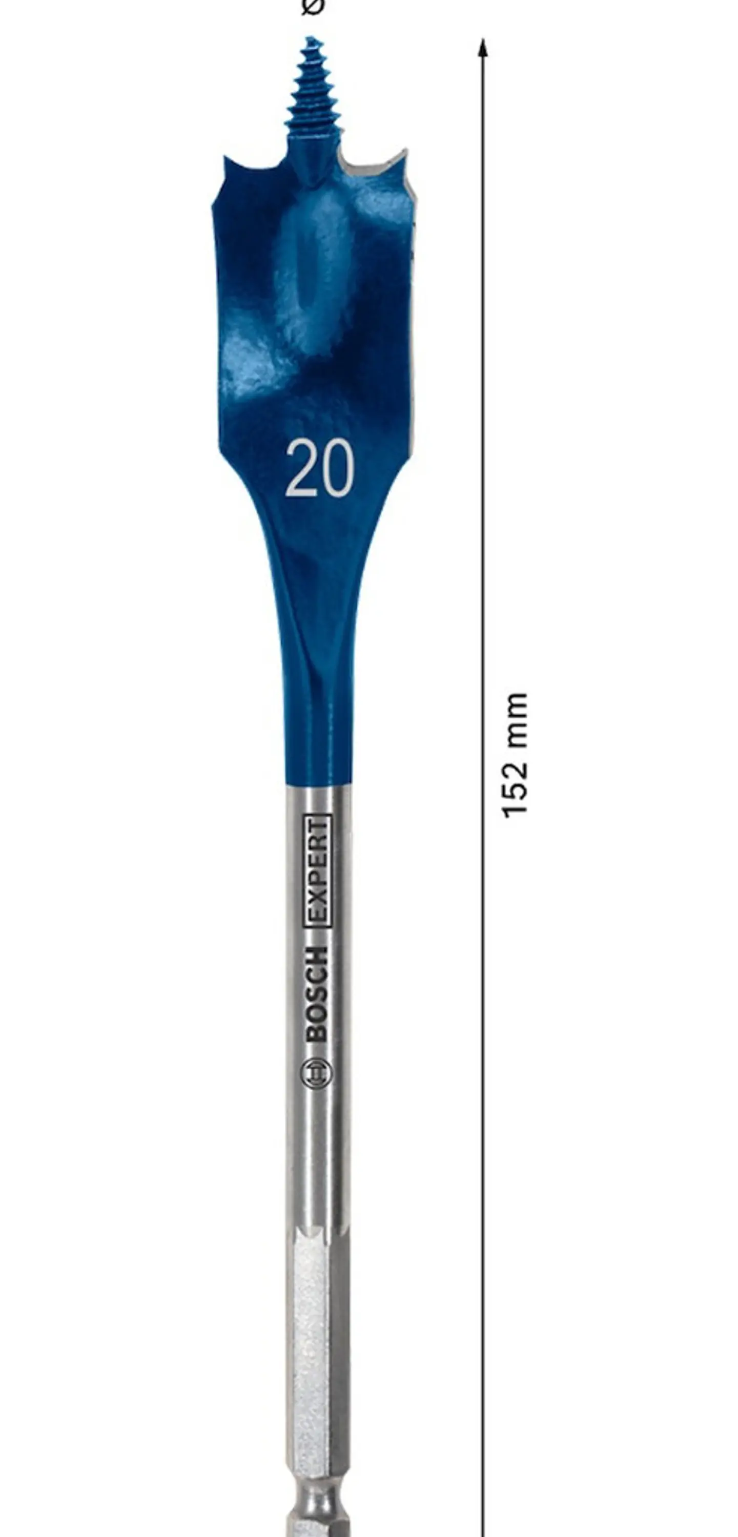 BROCA PLANA 20MM x 152MM SELF CUT SPEED BOSCH 3