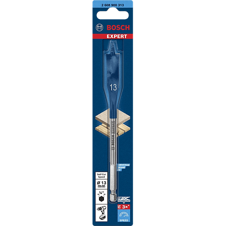 BROCA PLANA 13MM x 152MM SELF CUT SPEED BOSCH