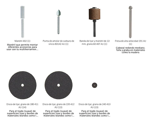 JUEGO DE ACCESORIOS MULTIUSOS DREMEL® De 110 PIEZAS