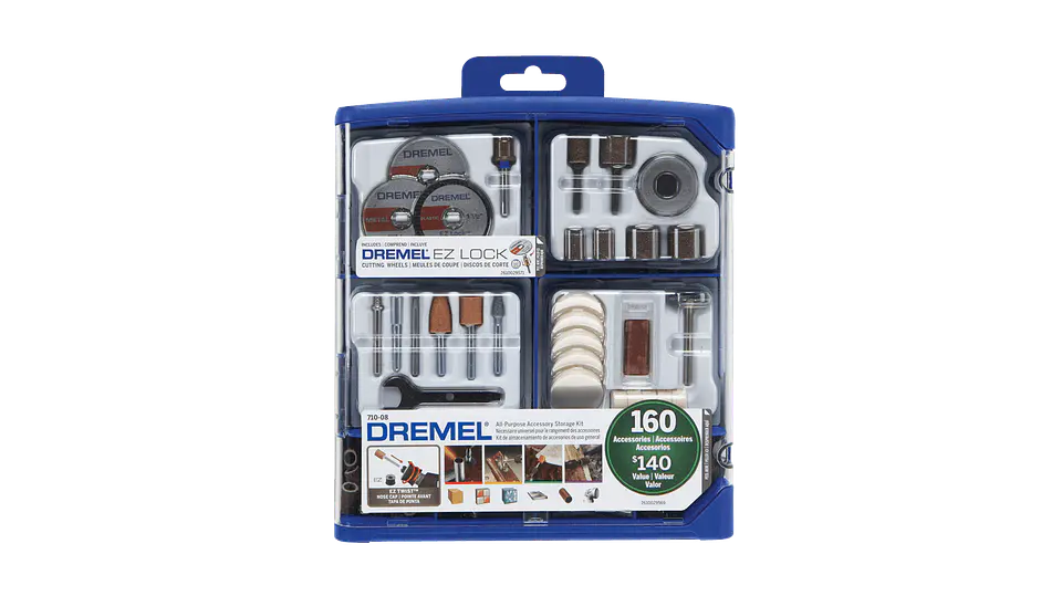 JUEGOS DE ACCESORIOS MULTIUSOS DREMEL® DE 160 PIEZAS (710) 1