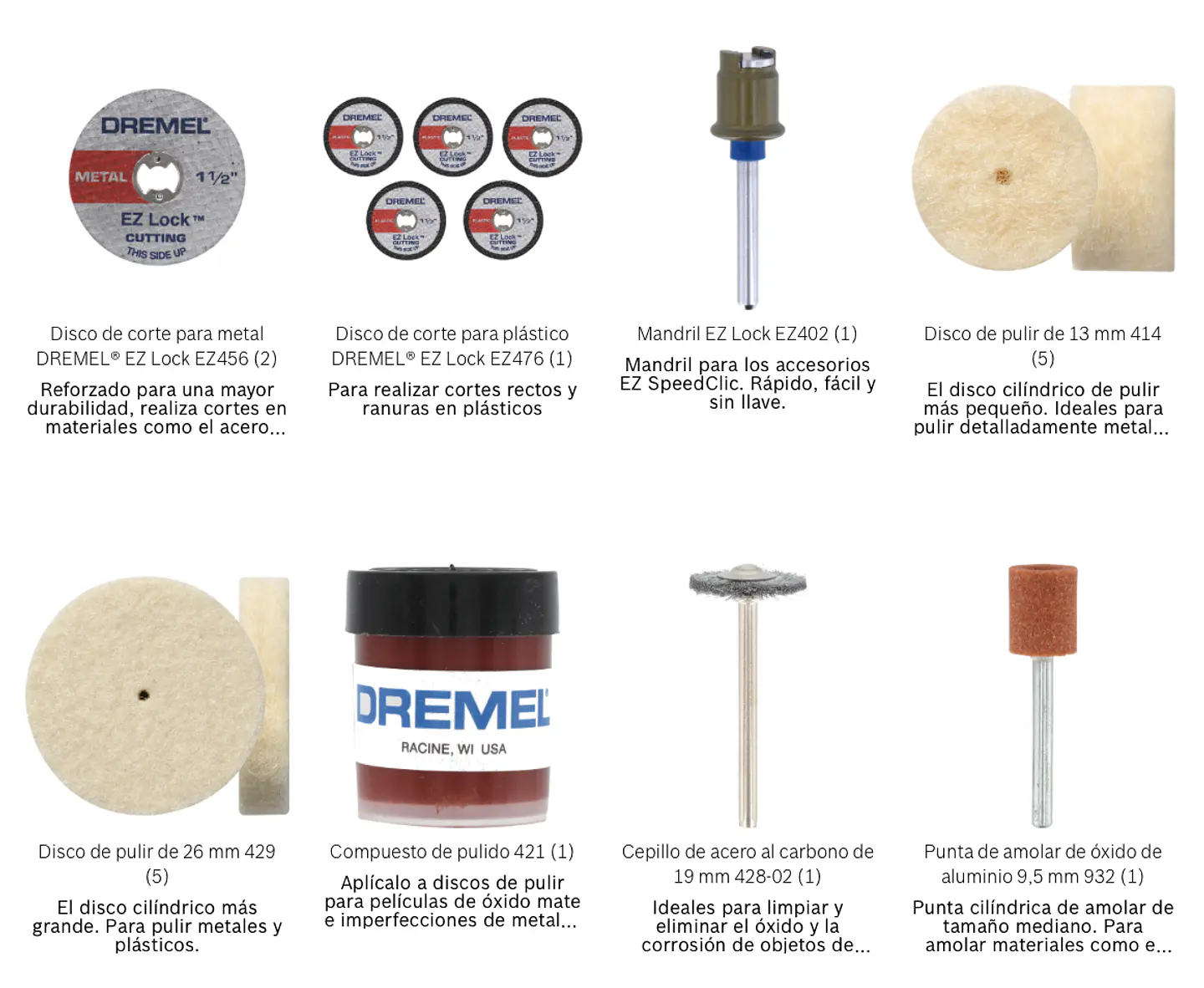 JUEGOS DE ACCESORIOS MULTIUSOS DREMEL® DE 160 PIEZAS (710) 4
