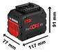BATERIA ION LITIO ProCORE 18V 12.0AH PROFESSIONAL BOSCH - Miniatura 2