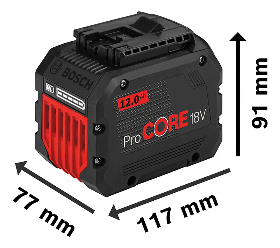 BATERIA ION LITIO ProCORE 18V 12.0AH PROFESSIONAL BOSCH 2