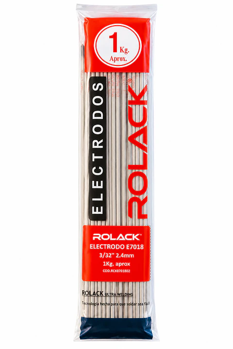 ELECTRODO ROLACK E7018 3/32” (2,4 mm) – BOLSA 1 KG