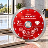 DISCO DIAMANTADO BORDE CONTINUO ROLACK 7” (180 MM) – BORDE DE 10 MM PARA CERÁMICA Y AZULEJOS