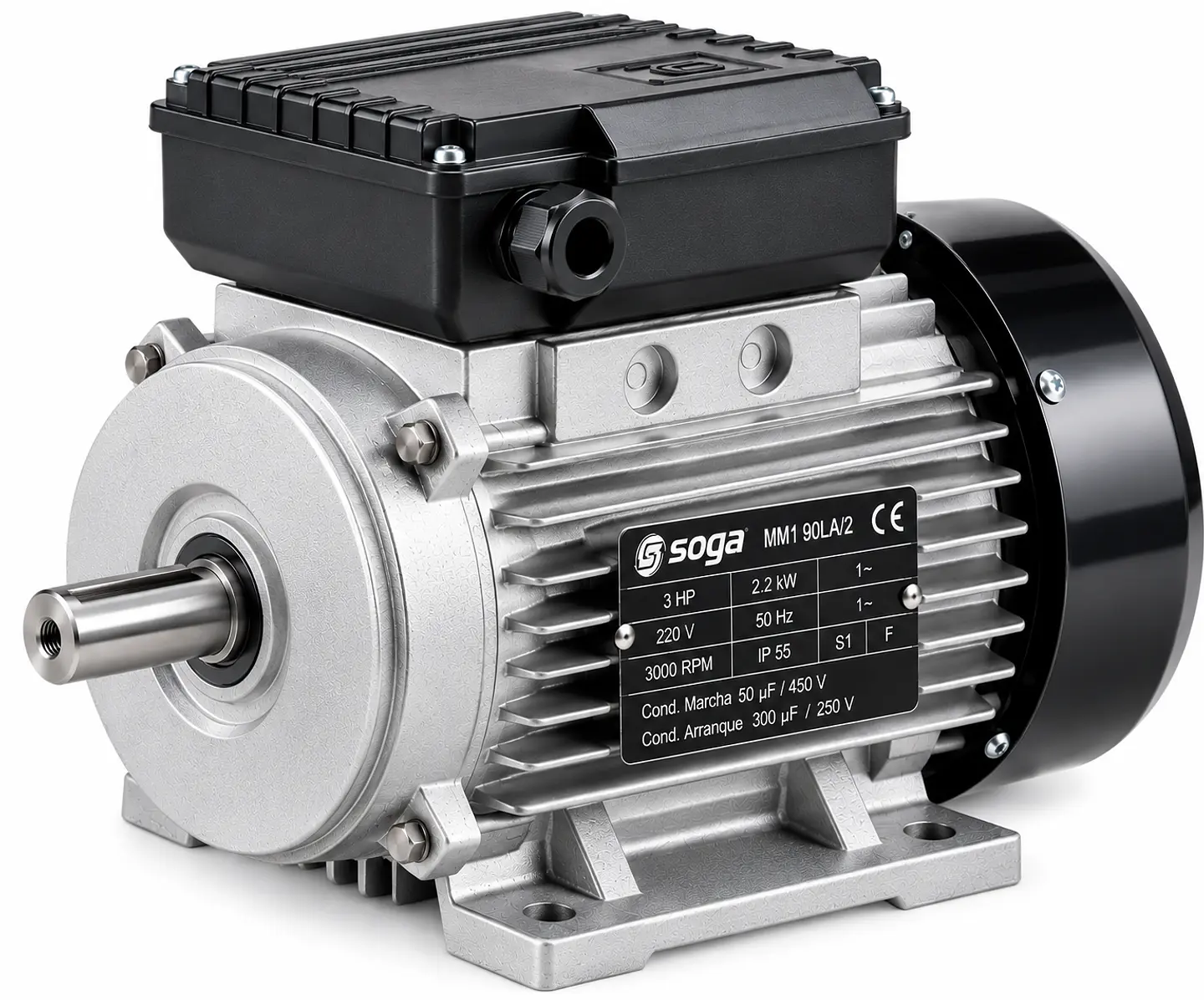 MOTOR ELÉCTRICO SOGA 3 HP 220 V 50 HZ 3000 RPM 1
