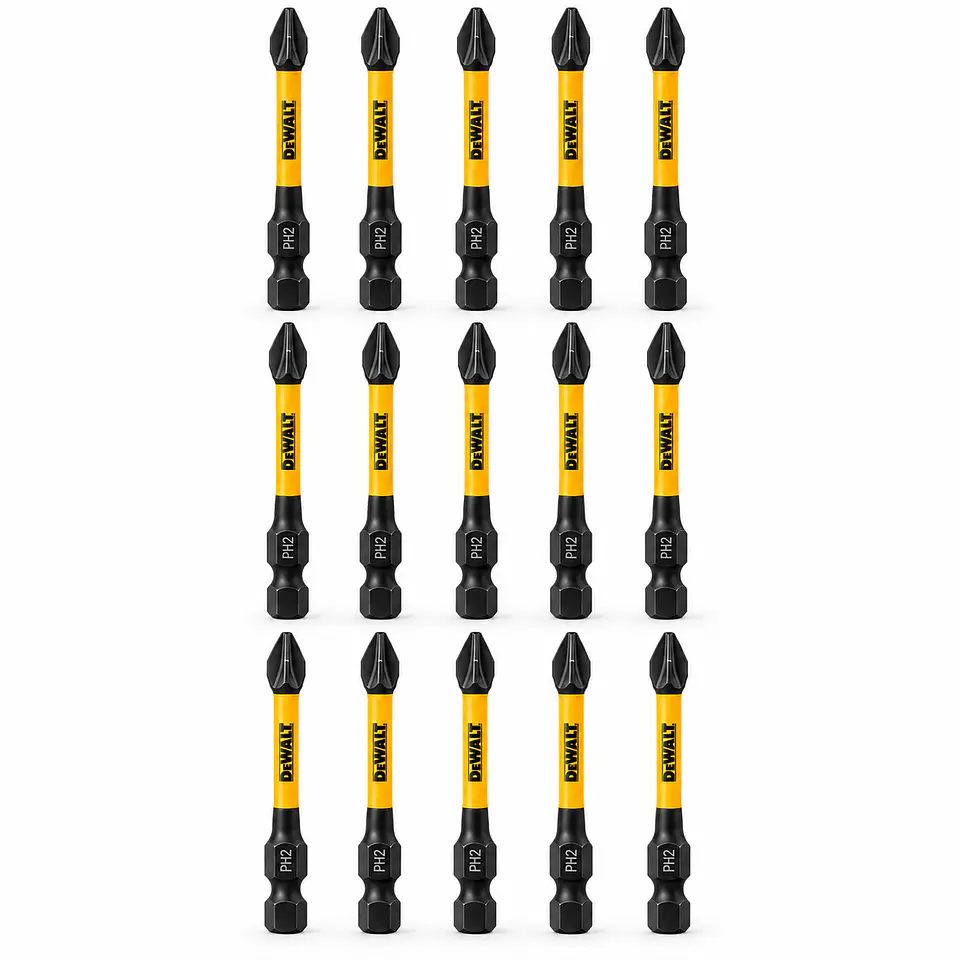 SET 15 PUNTAS PHILLIPS PH2 DEWALT FLEXTORQ® 57,2 MM – DWAF2PH2IR15 3