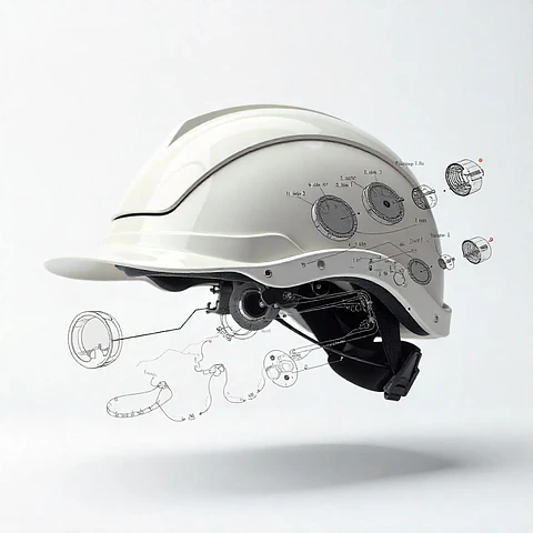 Safety Helmet with Advanced Ventilation