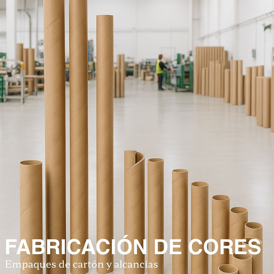 Tubos de cartón en espiral