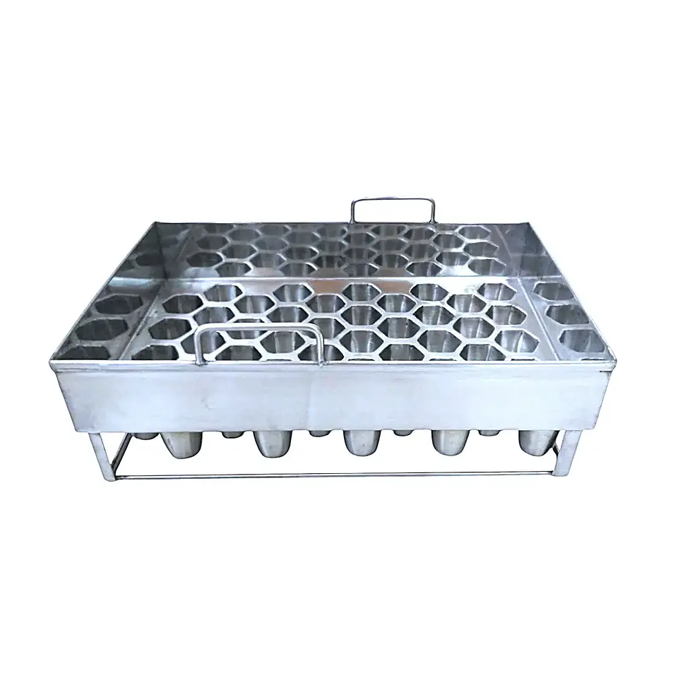 Molde para hielo en acero inoxidable x45 unidades 1
