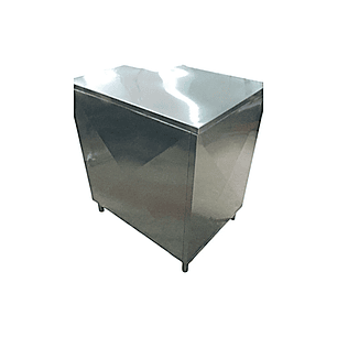 Mesón industrial esquinero en acero inoxidable