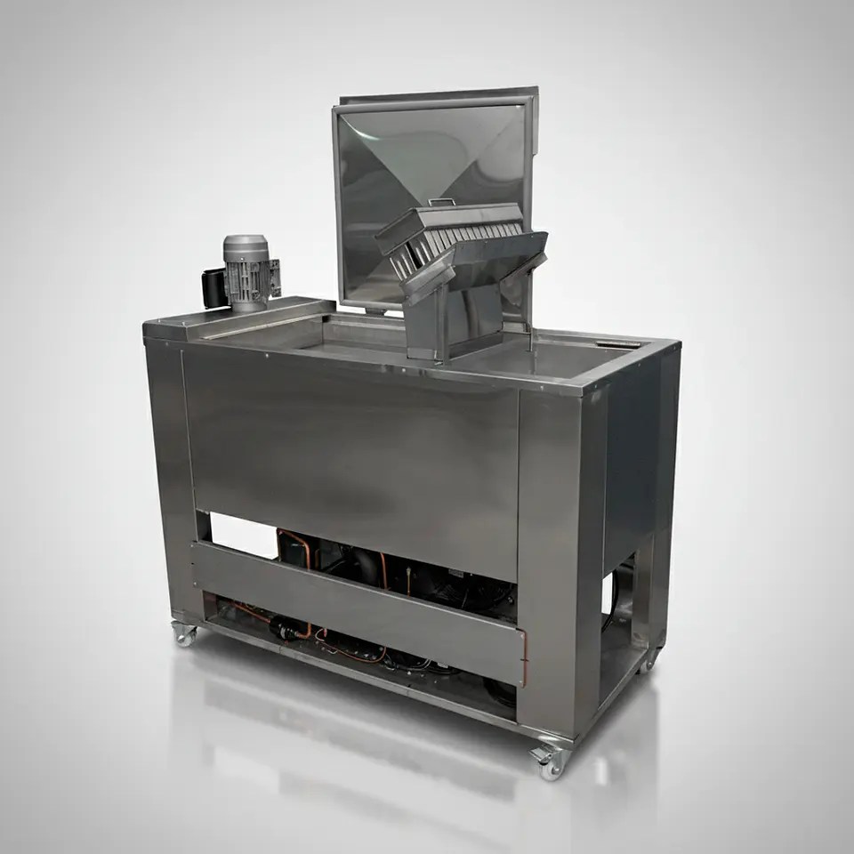 Maquina para hacer paletas salmuera x4 moldes con baño maria desmoldador 1