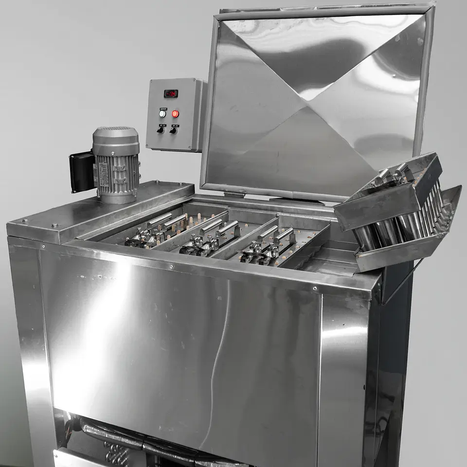 Maquina para hacer paletas salmuera sencilla x4 moldes 5