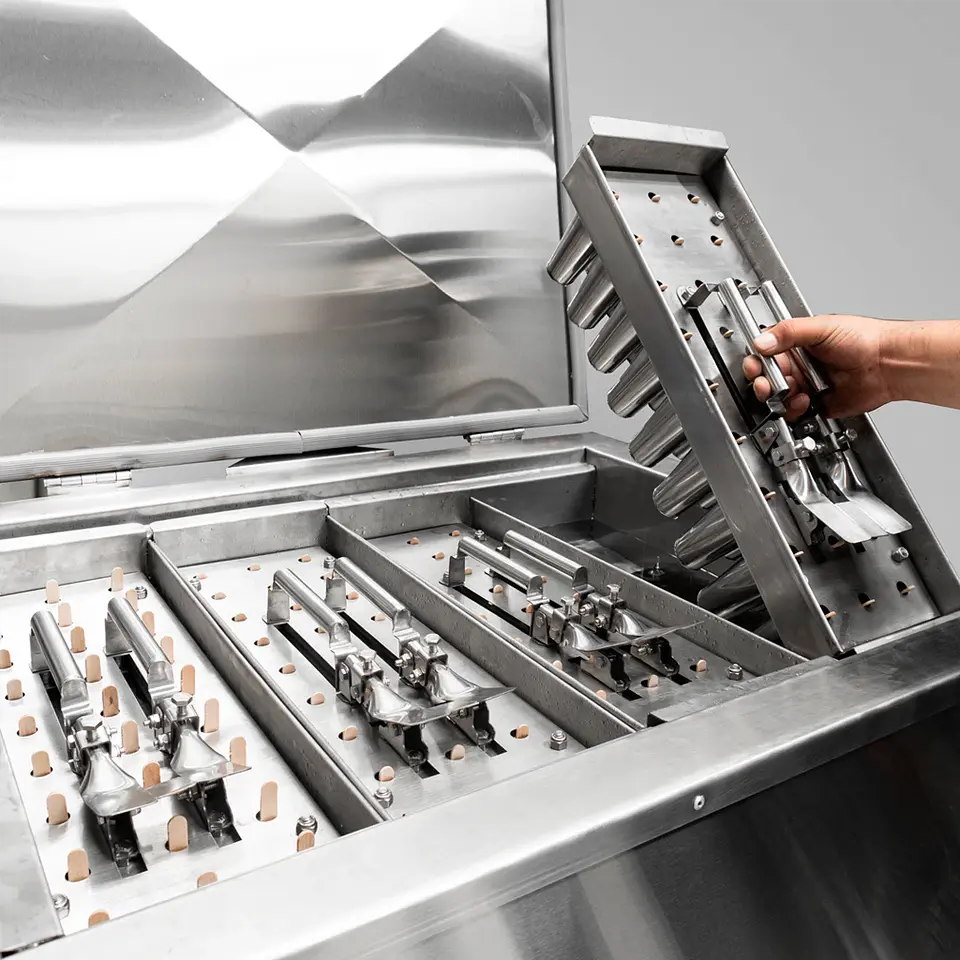 Maquina para hacer paletas salmuera sencilla x4 moldes 10