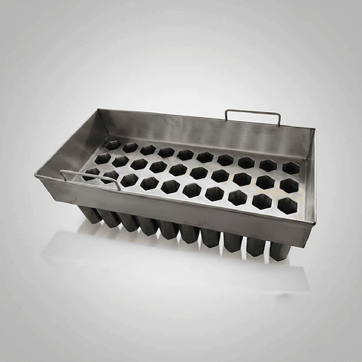 Molde para Paleta Hexagonal Tipo Turrón en Acero Inoxidable 1