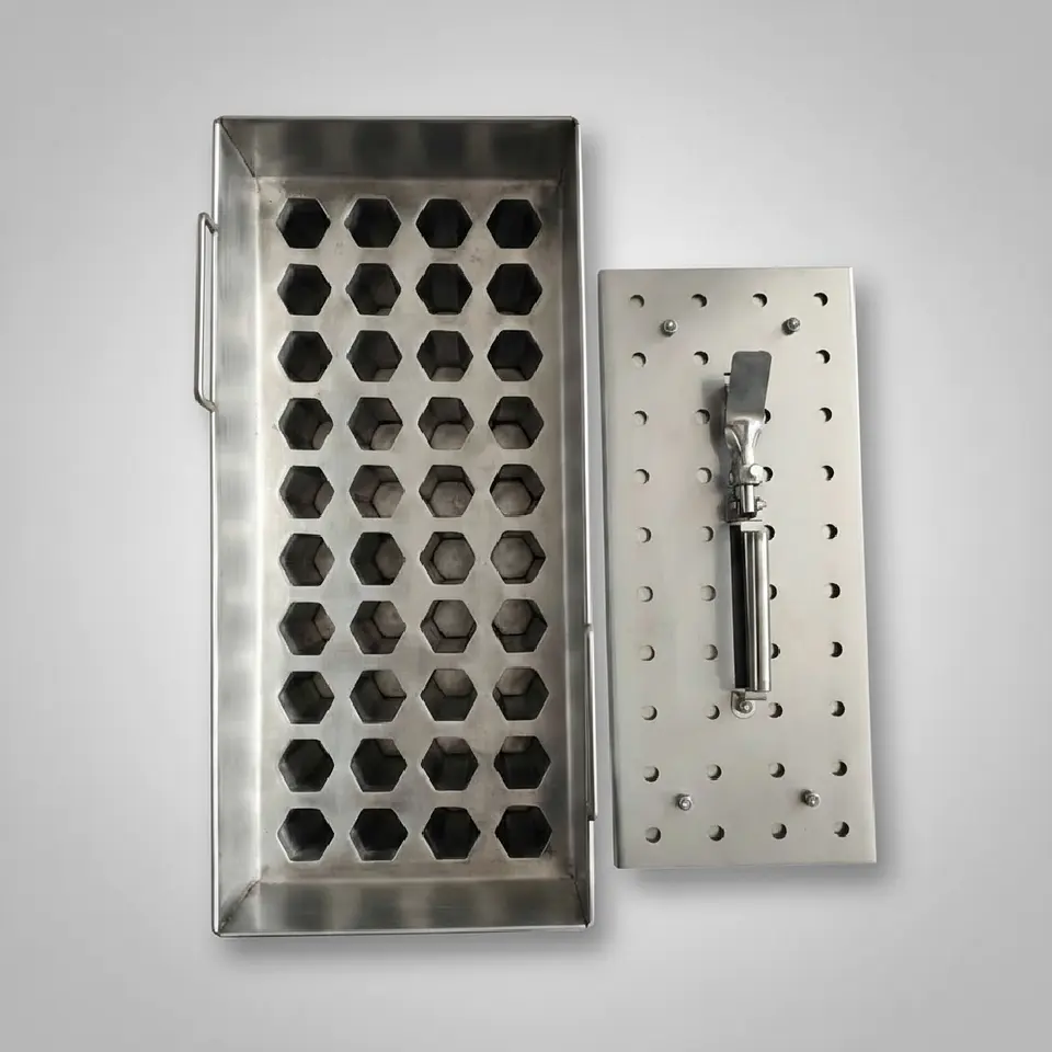 Molde para Paleta Hexagonal Tipo Turrón en Acero Inoxidable 3