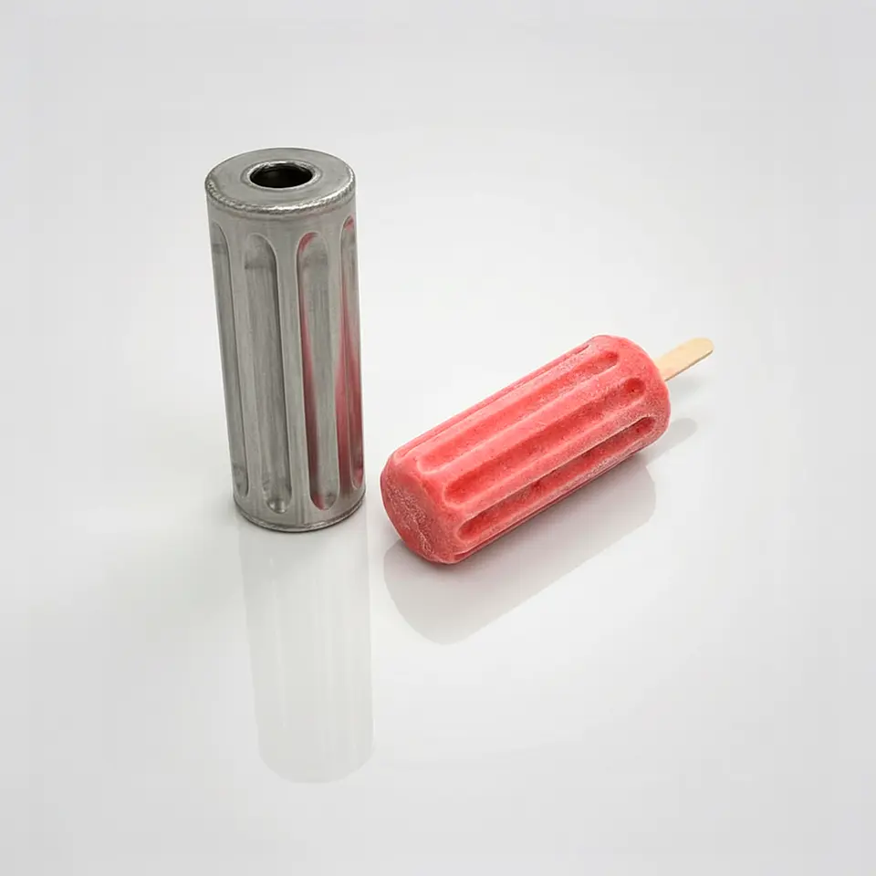 Molde para Paletas Tipo Relleno en Acero Inoxidable 7