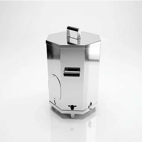 Barril para Asado en Acero Inoxidable | Asador Metálico para Carnes y BBQ
