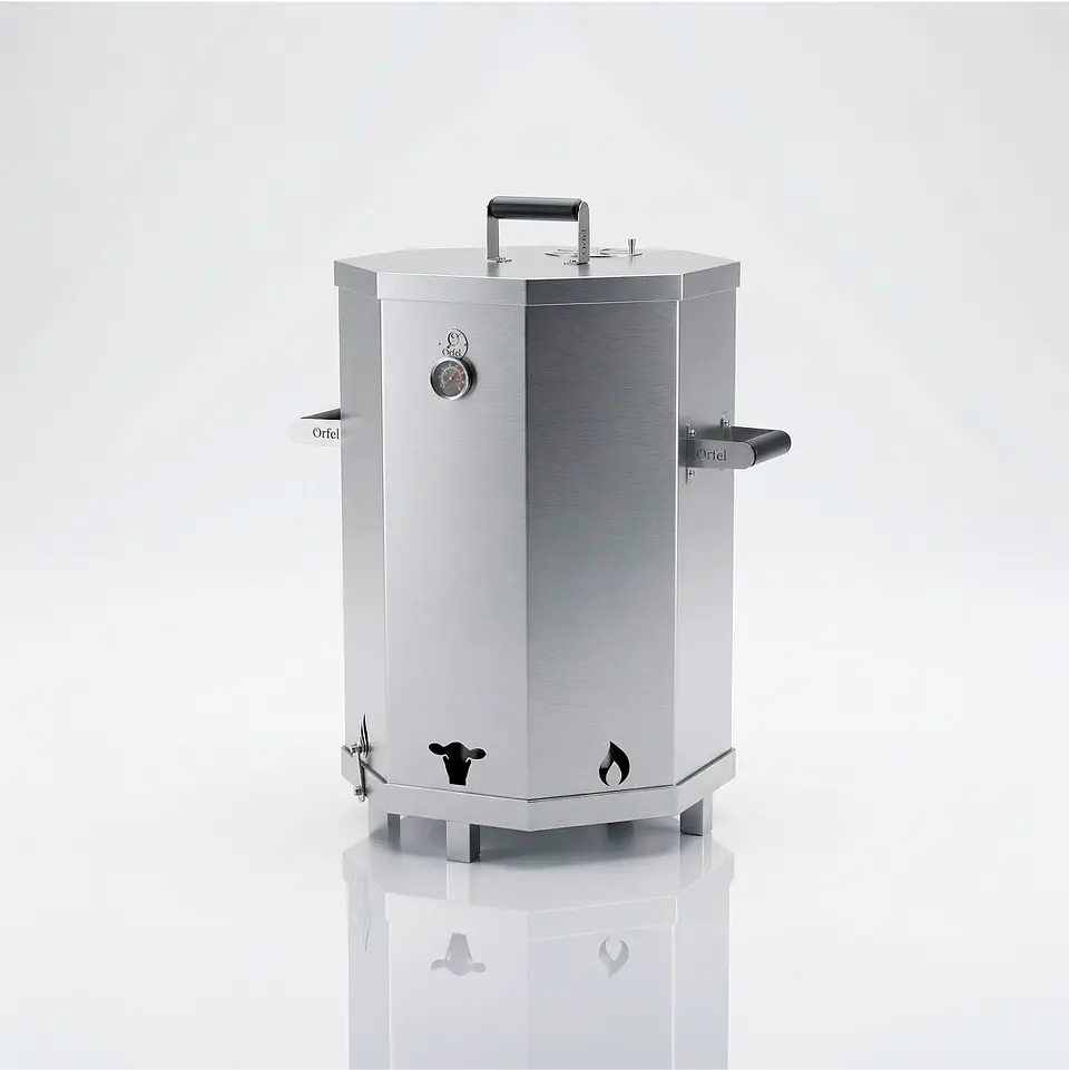 Barril para Asado en Acero Inoxidable | Asador Metálico para Carnes y BBQ 1