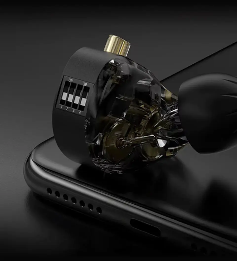 Audífonos KZ Pisces Hifi Dual Driver Switches | Cable USB-C 10