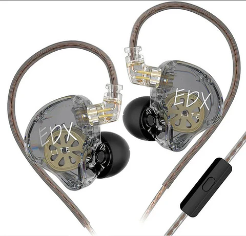Audífonos KZ EDX Lite Hifi IEM 1DD | Con Micrófono