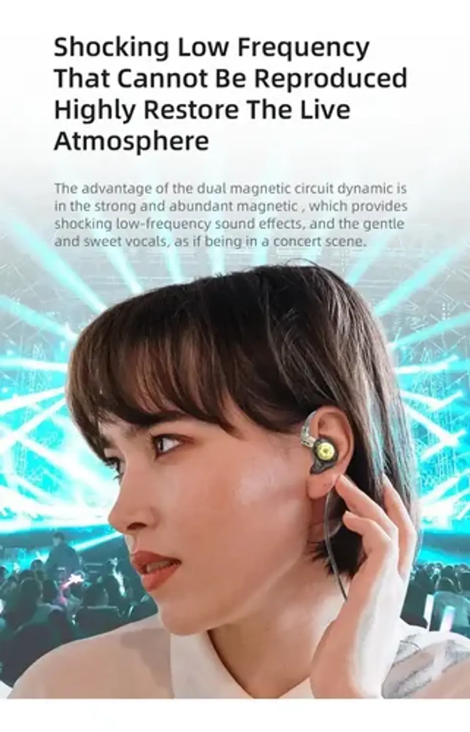 Audífonos KZ EDX Pro Hifi IEM Negro 1DD | Sin Micrófono 4