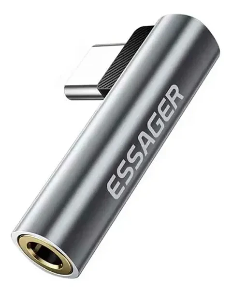 Adaptador Horizontal Audífonos Essager Jack 3.5mm Usb-c o iPhone