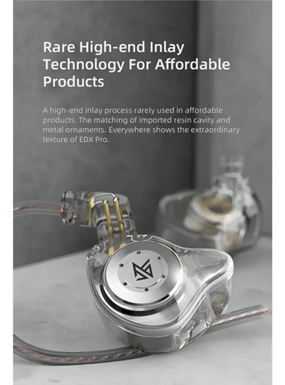 Audífonos KZ EDX Pro Hifi IEM Clear 1DD | Con Micrófono 4