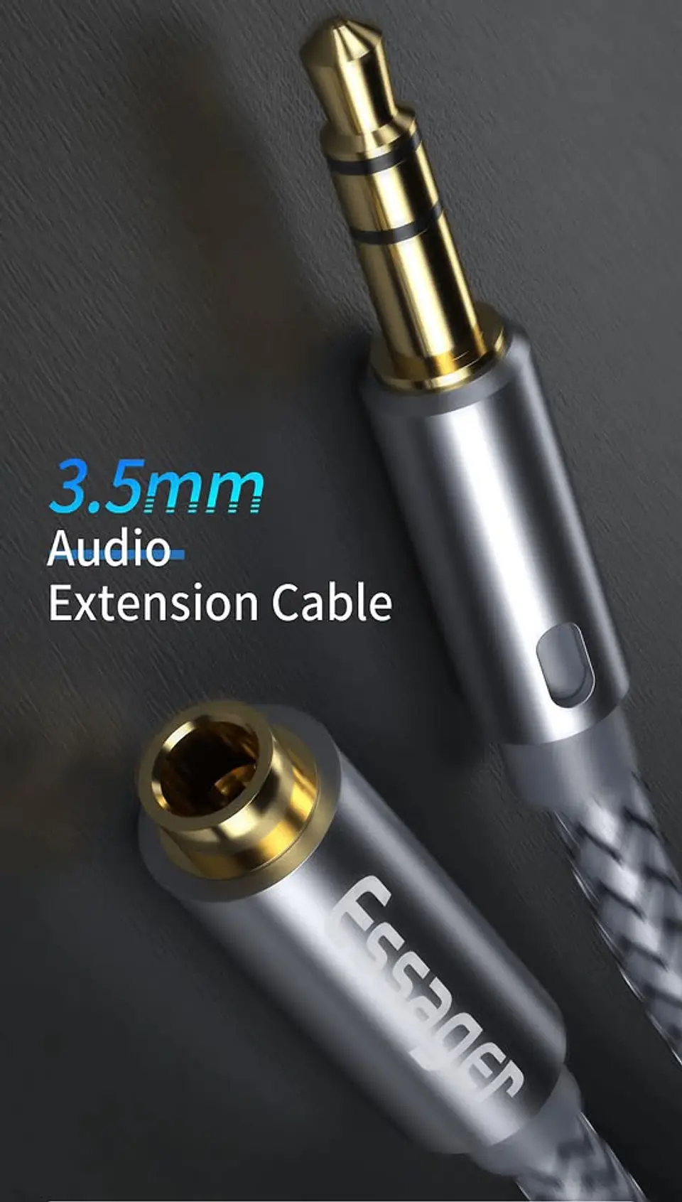 Cable Extensión de Audio 5 metros  Essager | InEarStore 2