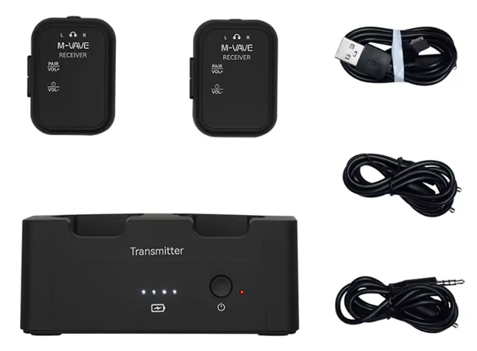 Sistema Monitoreo Inalámbrico M-VAVE SWS12 2 Receptores 3