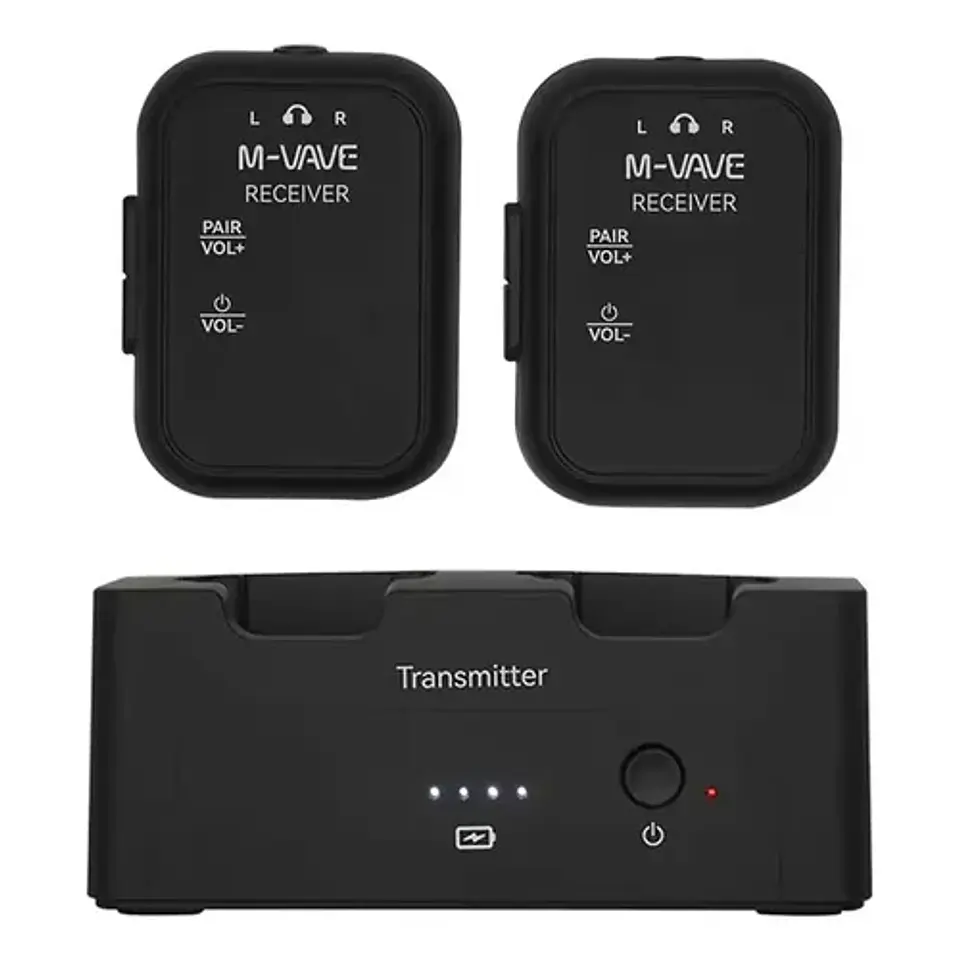 Sistema Monitoreo Inalámbrico M-VAVE SWS12 2 Receptores 6