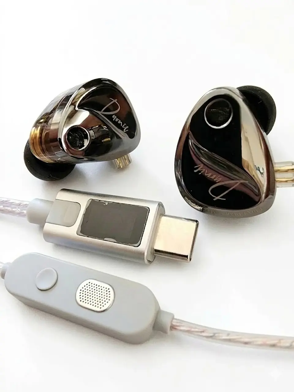 Audífonos KZ Duonic Improved Bass Switch 2DD | Cable KZ M2 USB-C 2