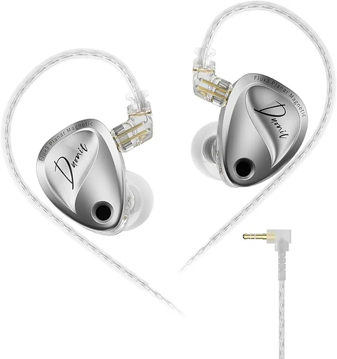 Audífonos KZ Duonic Balanced Silver 2DD | Sin Micrófono