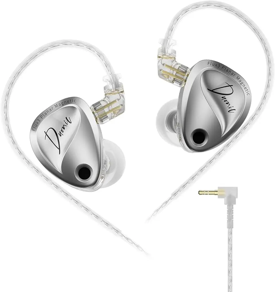 Audífonos KZ Duonic Balanced Silver 2DD | Sin Micrófono 1