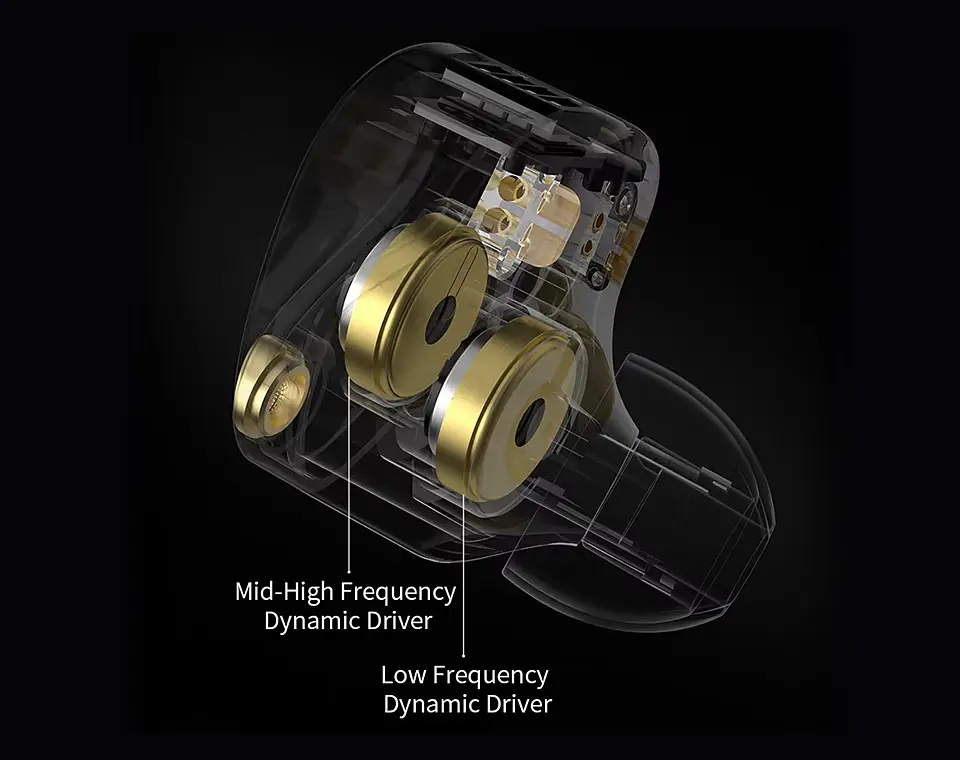 Audífonos KZ Castor Pro Harman Bass IEM 2DD | Sin Micrófono 4