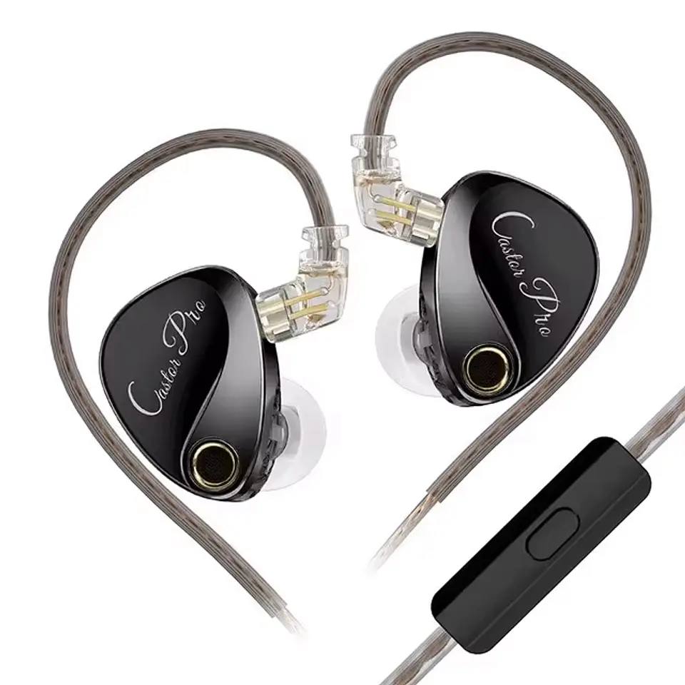 Audífonos KZ Castor Pro Harman Bass IEM 2DD | Con Micrófono 1