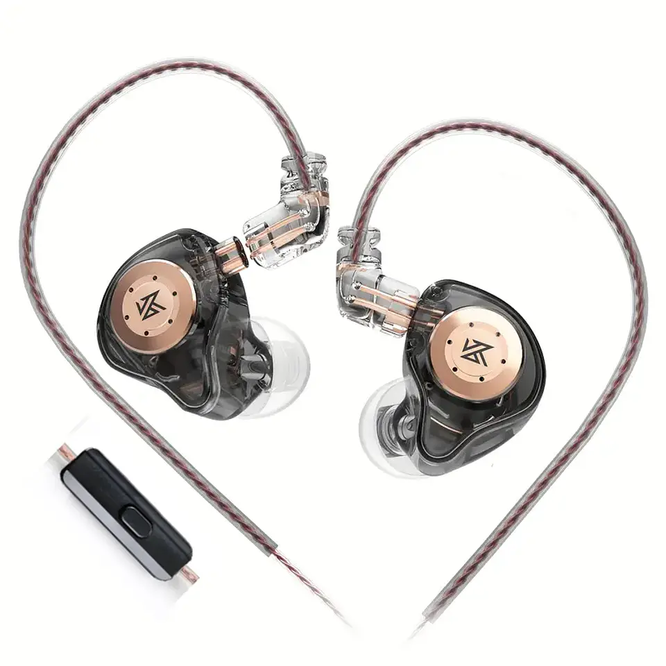 Audífonos KZ EDX Pro Hifi IEM Negro 1DD | Con Micrófono 1