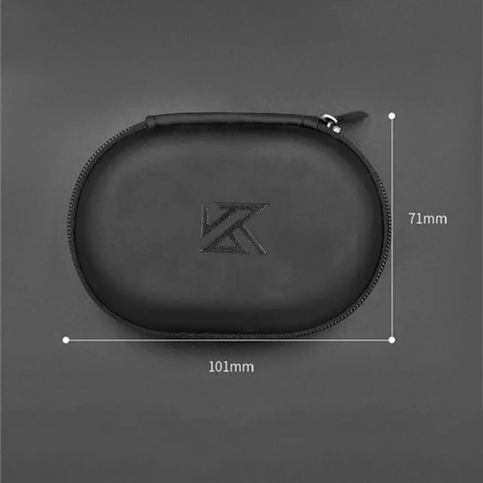 Estuche Para Audífonos In-Ear Cierre Bolsillo | KZ Black 7