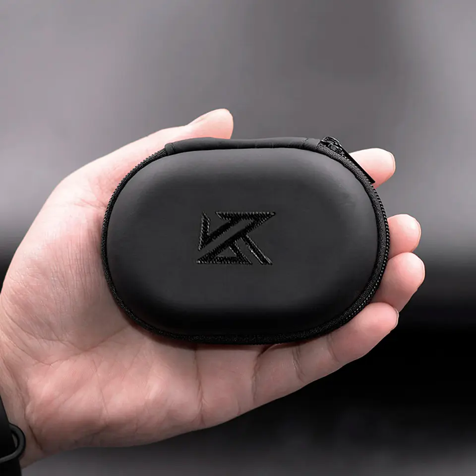 Estuche Para Audífonos In-Ear Cierre Bolsillo | KZ Black 6