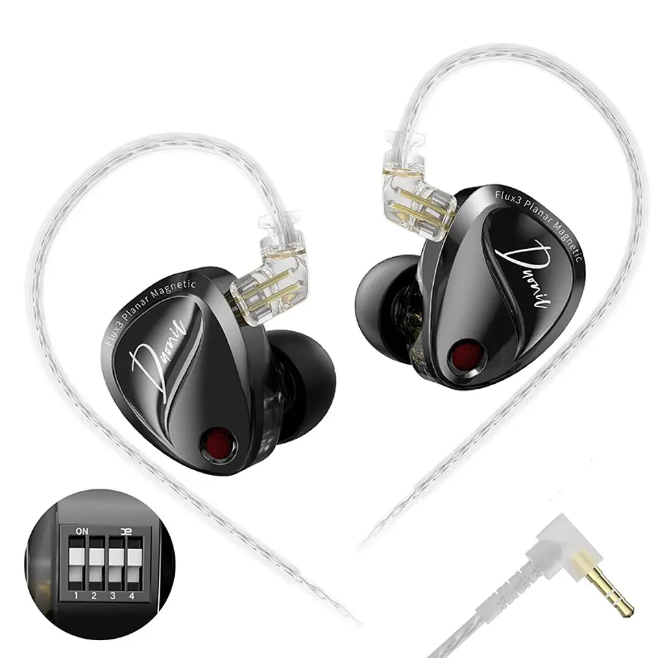 Audífonos KZ Duonic Improved Bass Switch 4DD | Sin Microfono 1