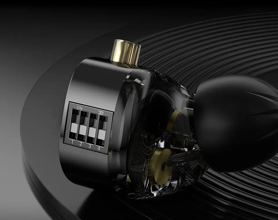 Audífonos KZ Duonic Improved Bass Switch 4DD | Sin Microfono 6