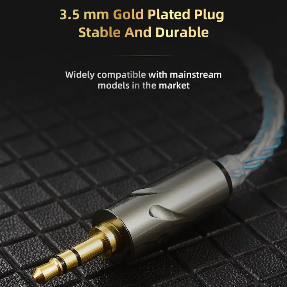 Cable Actualización QKZ T1 8 Hilos 200 Núcleos 3.5mm 4