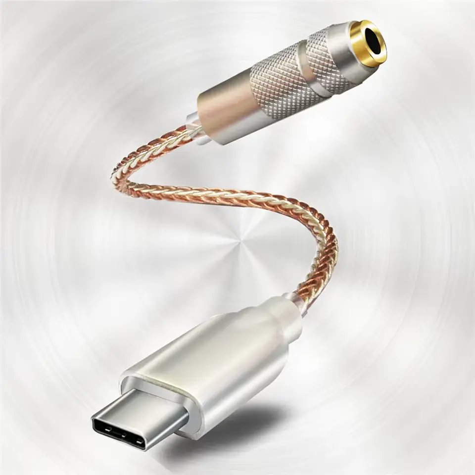 Adaptador Amplificador DAC USB-C a Jack 3.5mm Hi-Res Audio 5