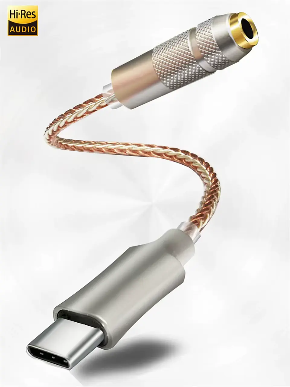 Adaptador Amplificador DAC USB-C a Jack 3.5mm Hi-Res Audio 7