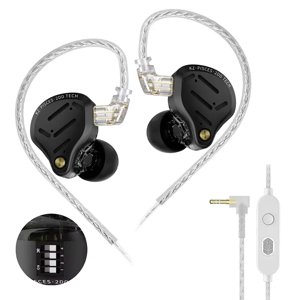 Audífonos KZ Pisces Hifi 4 Driver Switches | MIC 1