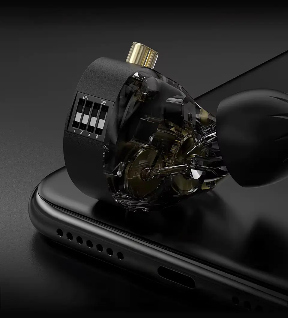 Audífonos KZ Pisces Hifi 4 Driver Switches | MIC 2