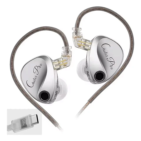 Audífonos KZ Castor Pro Harman Target IEM 4DD | USB-C MIC
