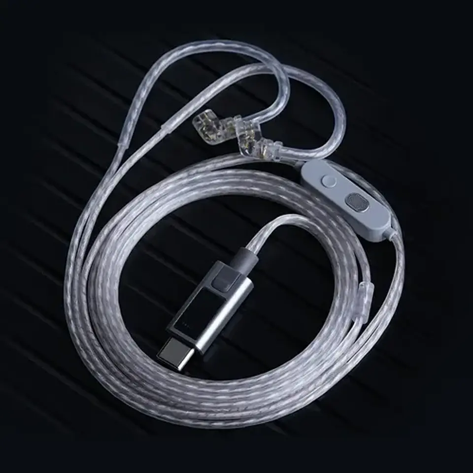 Cable KZ M2 Silver Plated USB-C con DAC y modos de Ecualización 4