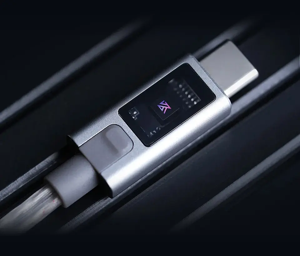 Cable KZ M2 Silver Plated USB-C con DAC y modos de Ecualización 3