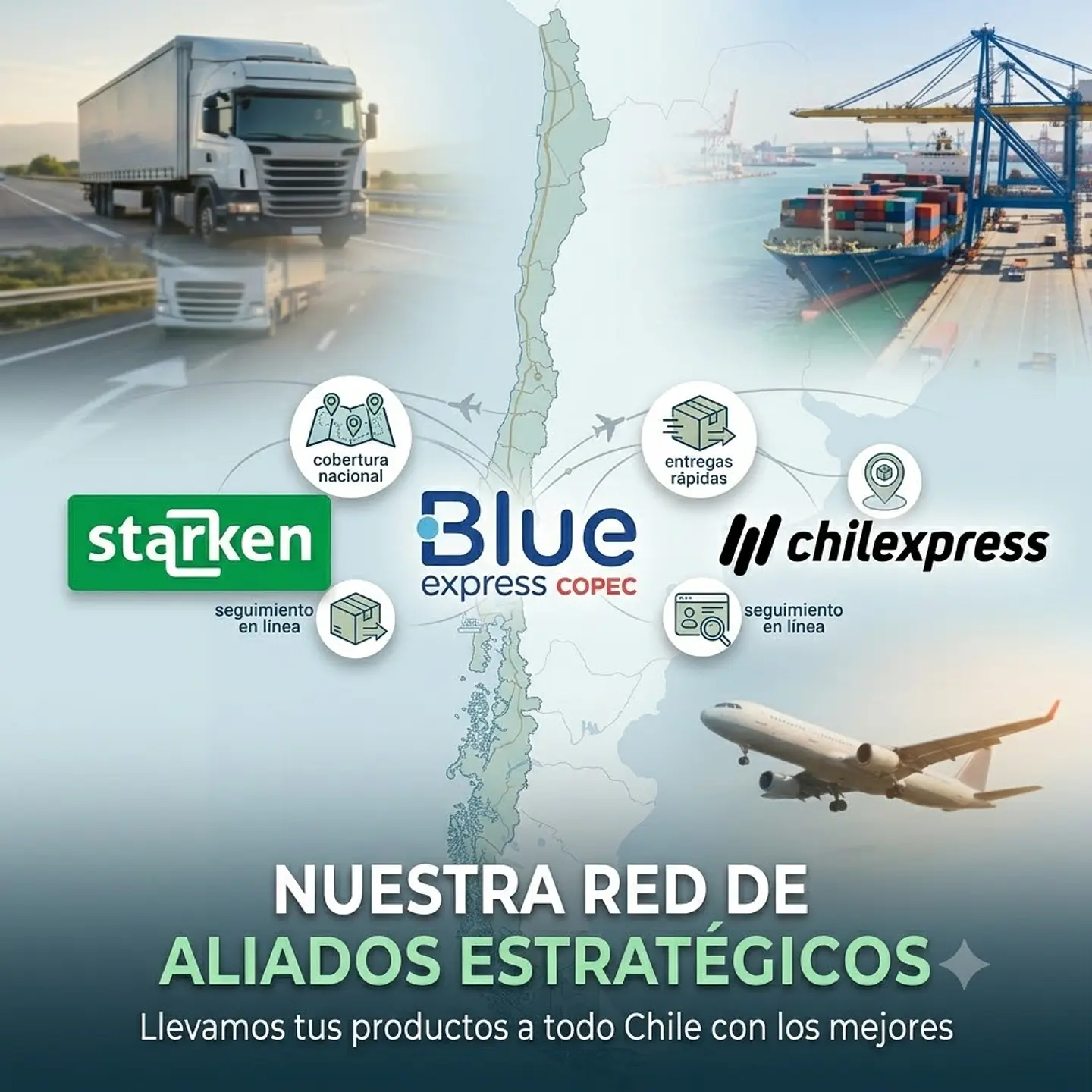 Elige el operador logístico de tu preferencia.